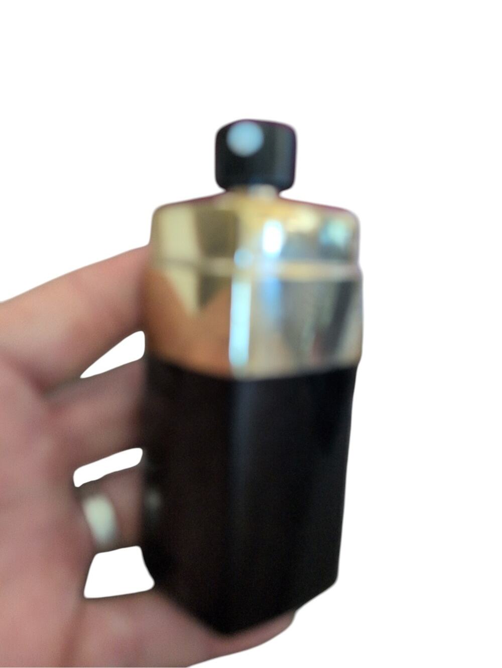 Vintage Chanel No. 5 Spray Cologne 1.5 oz Black Gold Case Atomizer 1970s Formula